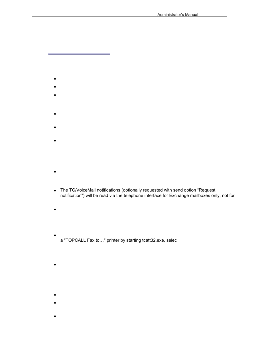 Restrictions, Tcfw, Kcs voice mail | Attaching messages, Lotus notes | Kofax Communication Server 9.1 User Manual | Page 200 / 203