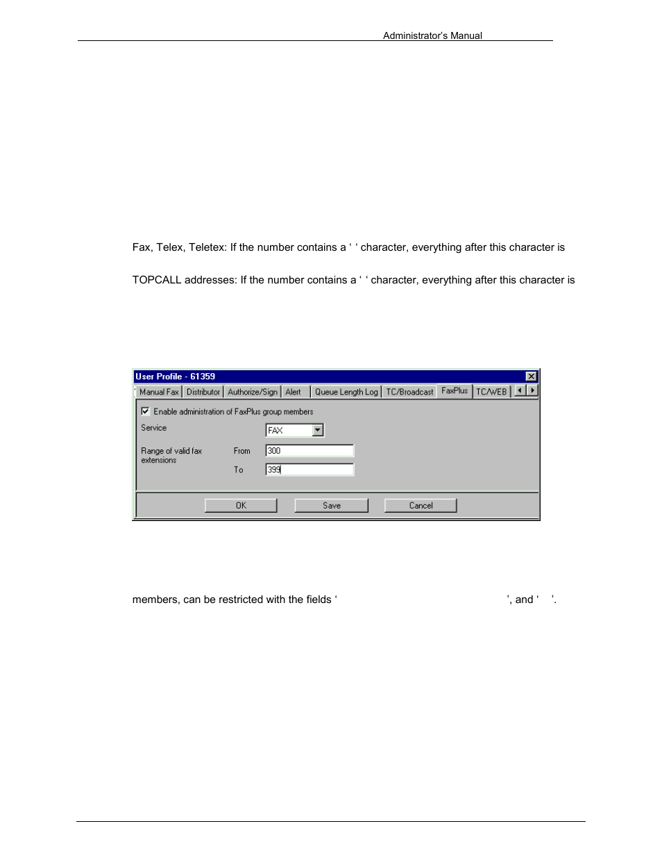 Resend failed messages, Include details for (un)successful transmission, Report destination numbers | Faxplus, 12 faxplus | Kofax Communication Server 9.1 User Manual | Page 54 / 203