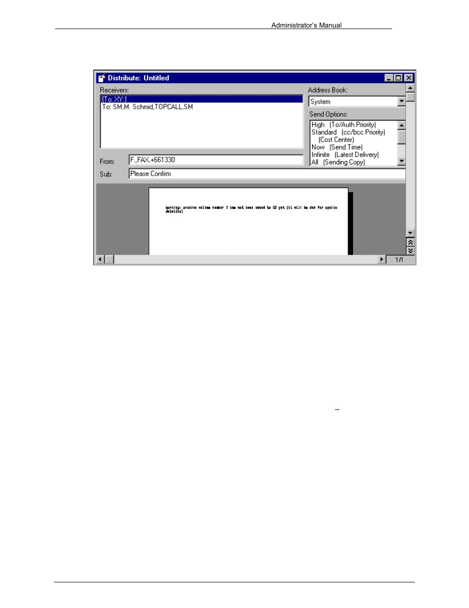 Shortcut keys available within the message window | Kofax Communication Server 9.1 User Manual | Page 60 / 203