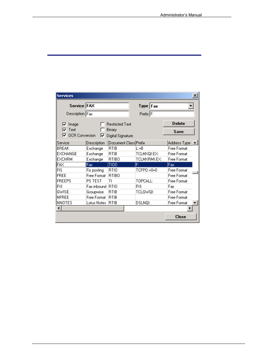 Maintaining sending services | Kofax Communication Server 9.1 User Manual | Page 93 / 203