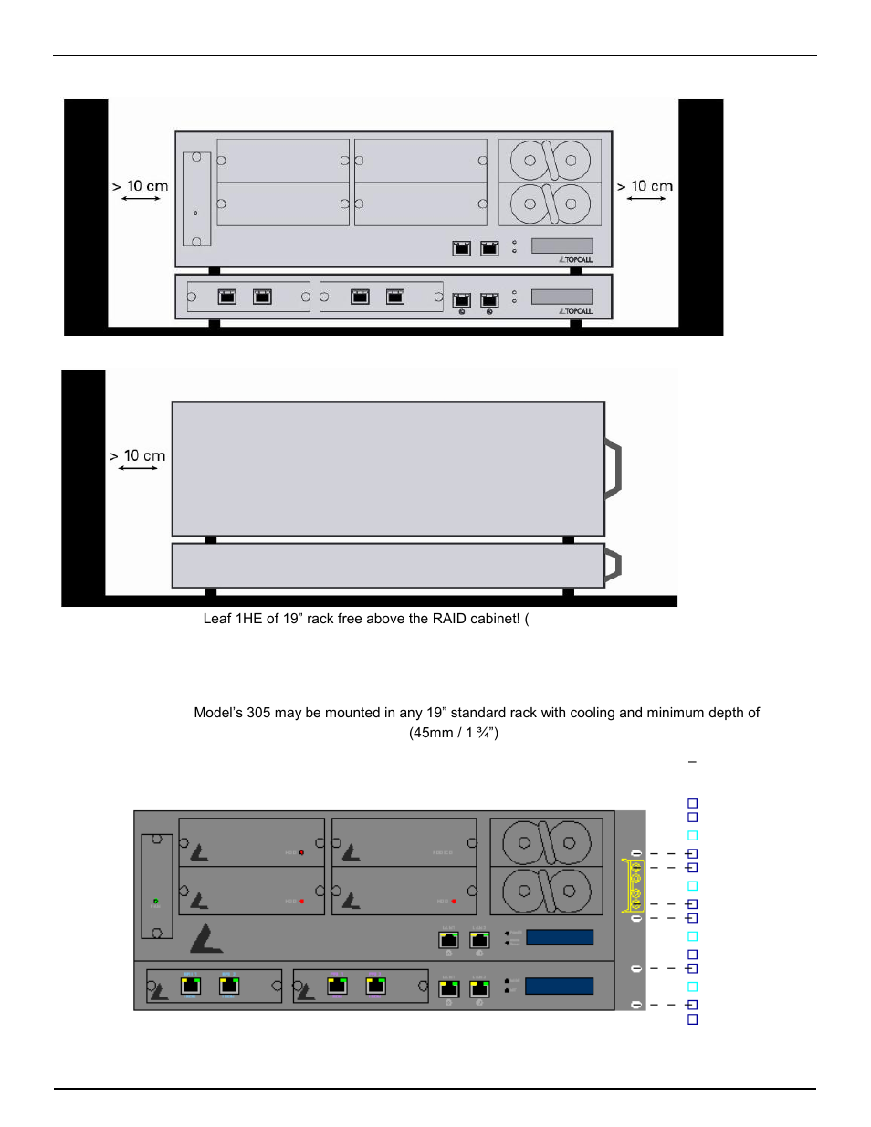 Rack mounting, 3 rack mounting | Kofax Communication Server 9.1 User Manual | Page 113 / 130