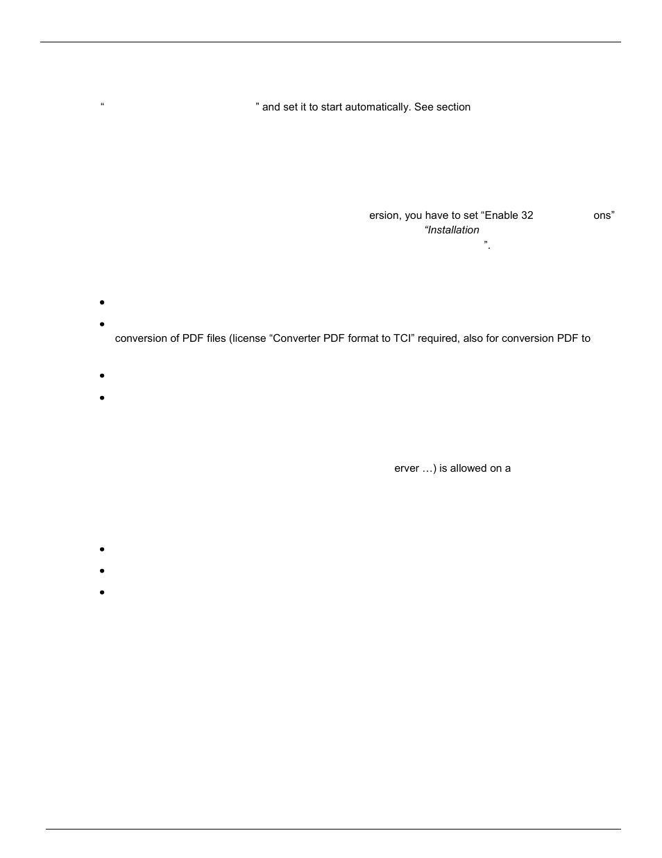 Kcs performance counters, Tc/web, Restrictions for windows 2008 64-bit version | Supported software, 3 supported software | Kofax Communication Server 9.1 User Manual | Page 14 / 130