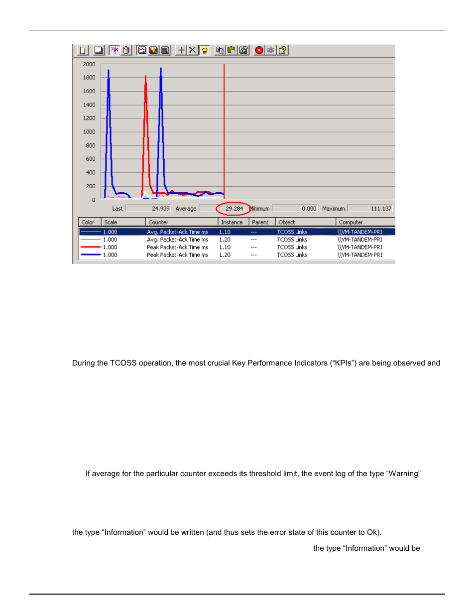 Eventlog entries on resource bottlenecks | Kofax Communication Server 9.1 User Manual | Page 47 / 130