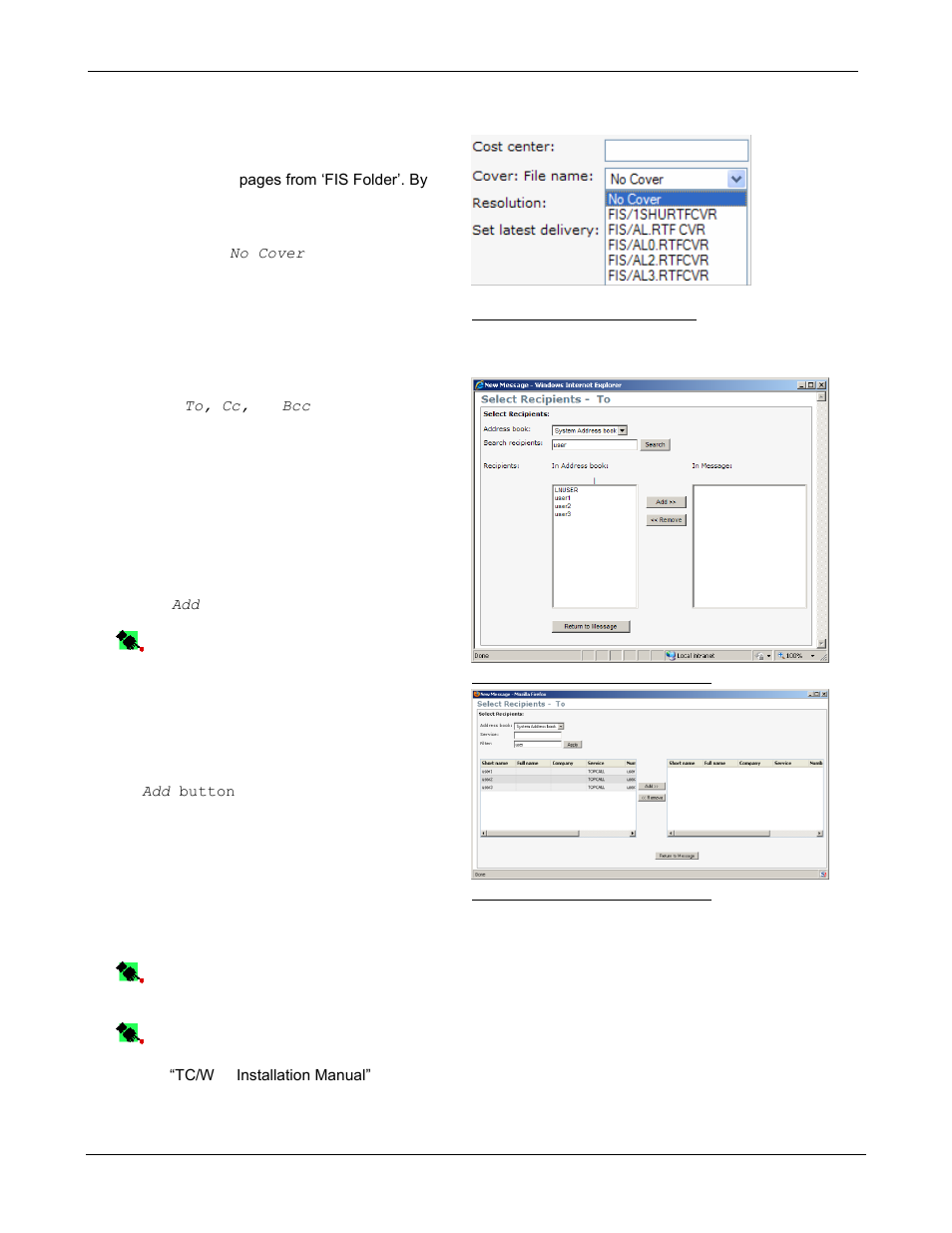 Address book tool | Kofax Communication Server 9.1 User Manual | Page 27 / 85