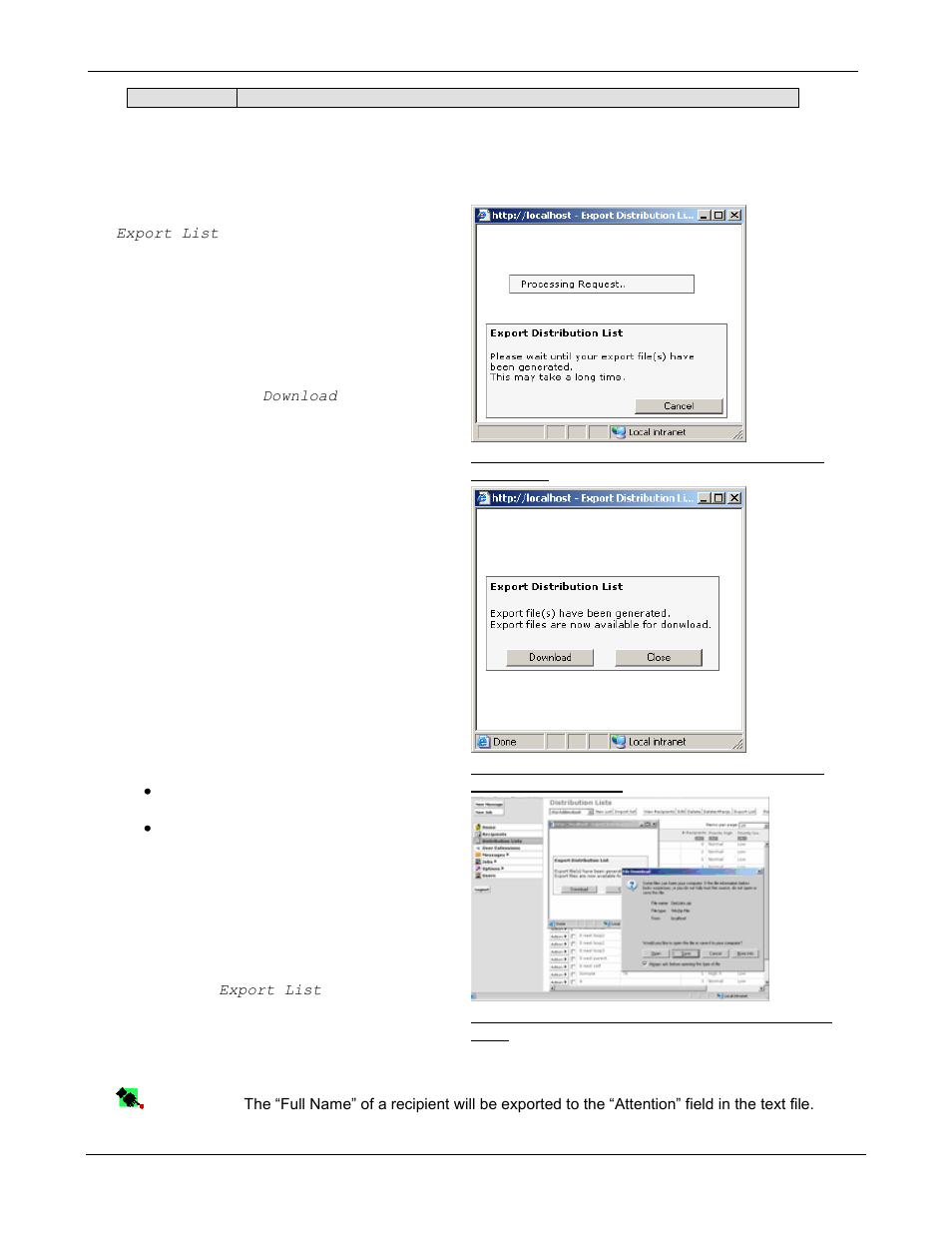 Exporting distribution lists to a text file | Kofax Communication Server 9.1 User Manual | Page 39 / 85