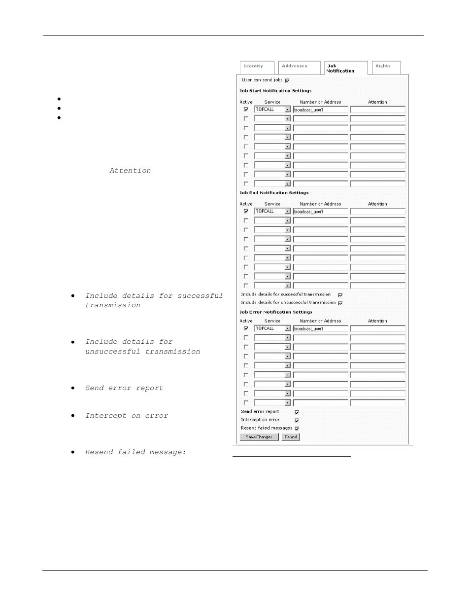 Job notifications | Kofax Communication Server 9.1 User Manual | Page 44 / 85