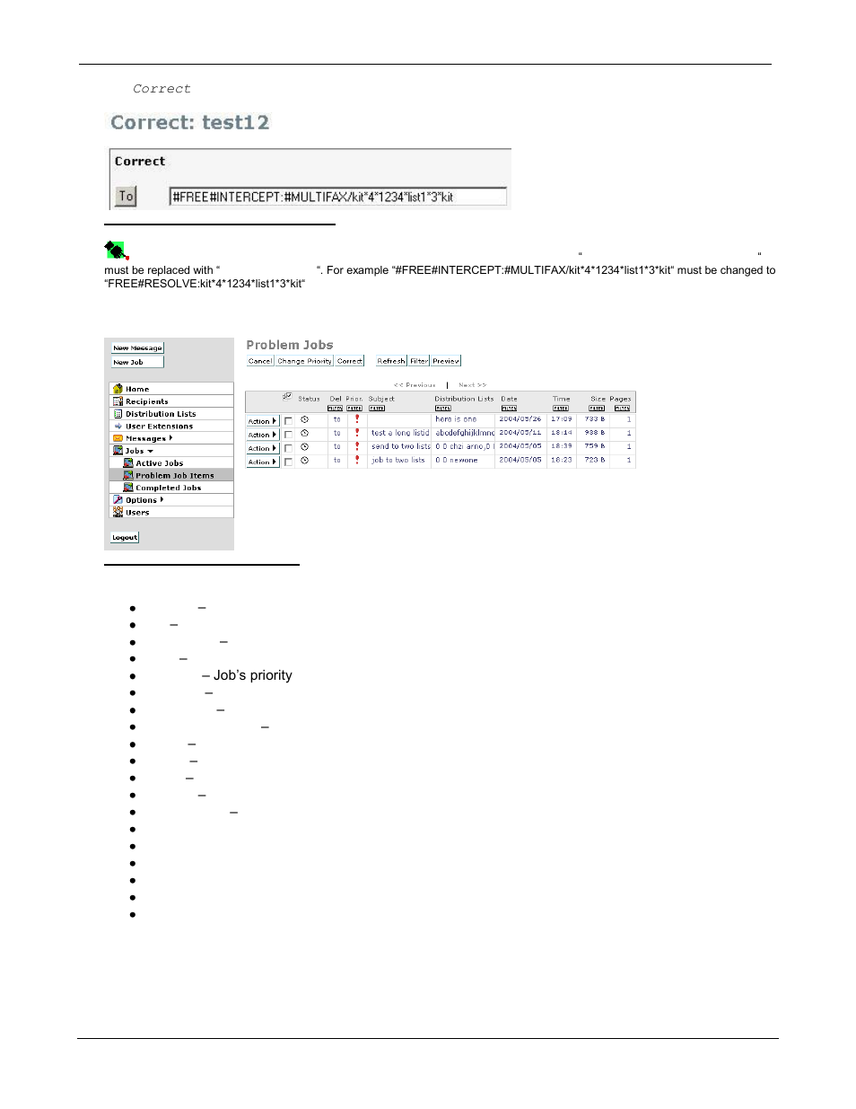 Completed jobs | Kofax Communication Server 9.1 User Manual | Page 52 / 85