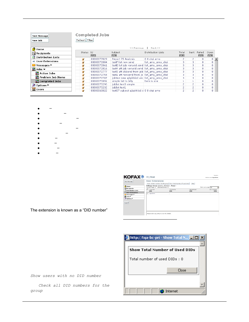 User extensions | Kofax Communication Server 9.1 User Manual | Page 53 / 85