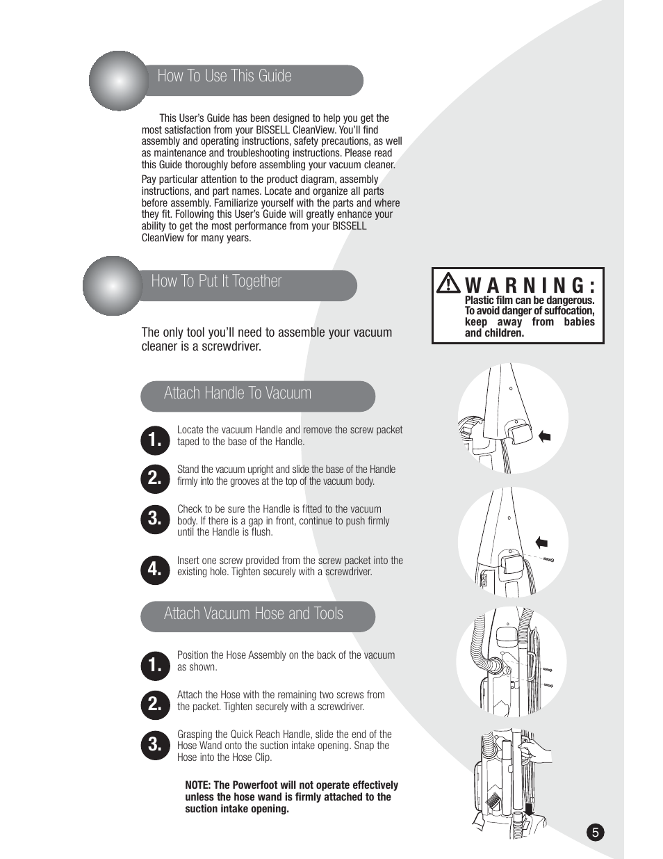Bissell 3590  EN User Manual | Page 5 / 16