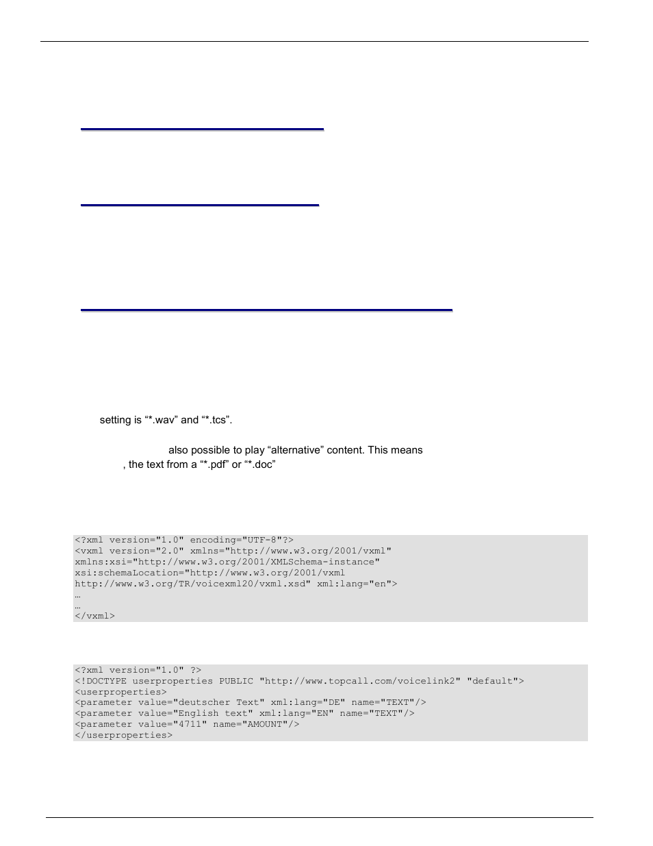 Documentation guidelines, About this tc/voicelink2, Writing a message for the tc/voicelink2 | What can a message contain | Kofax Communication Server 9.1 User Manual | Page 4 / 8