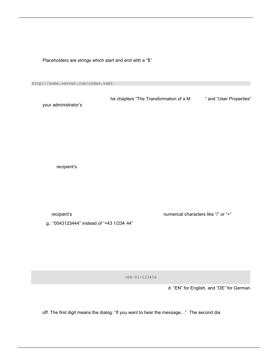 How can i send a message, Telephone number of the recipient, Send options v1 | Elephone, Umber of the, Ecipient, Ptions v, 2 how can i send a message | Kofax Communication Server 9.1 User Manual | Page 5 / 8