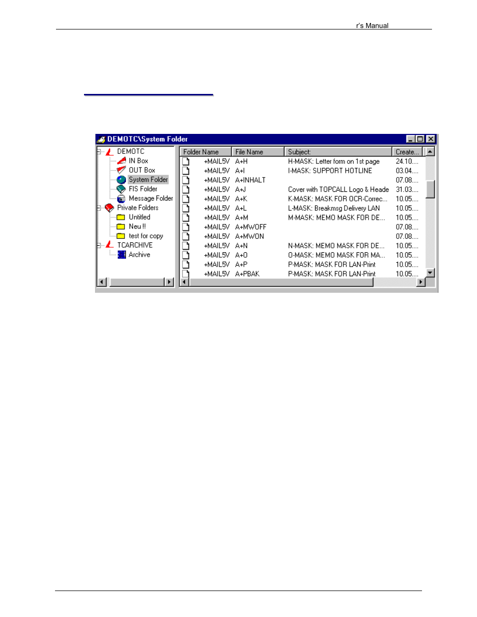 System folder, 1 editing system files | Kofax Communication Server 9.1.1 User Manual | Page 109 / 204