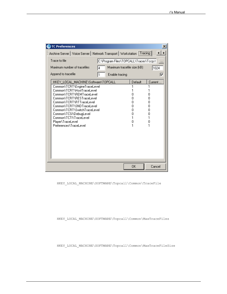 2 common trace | Kofax Communication Server 9.1.1 User Manual | Page 131 / 204