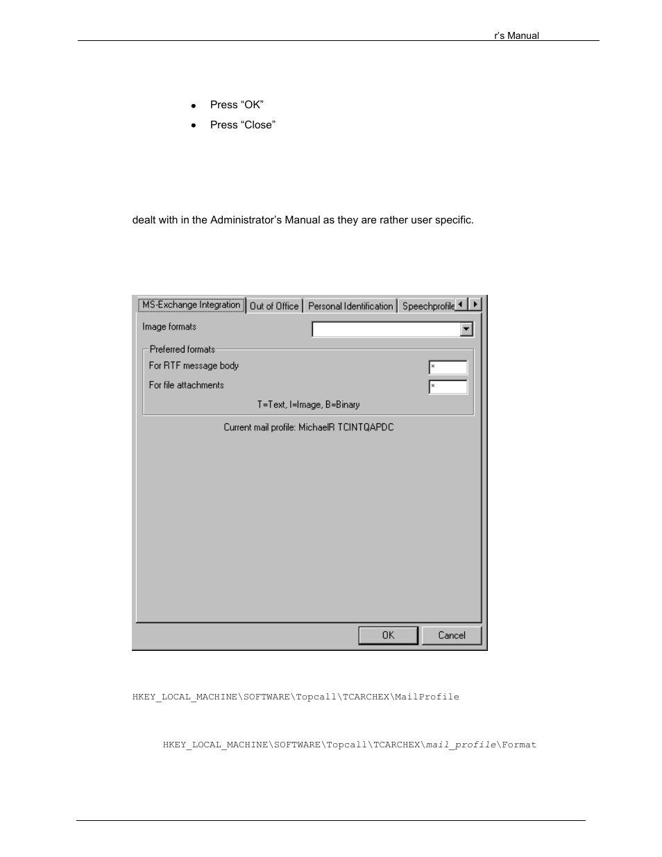 8 voice mail, 9 ms-exchange integration, 1 image formats | Kofax Communication Server 9.1.1 User Manual | Page 137 / 204