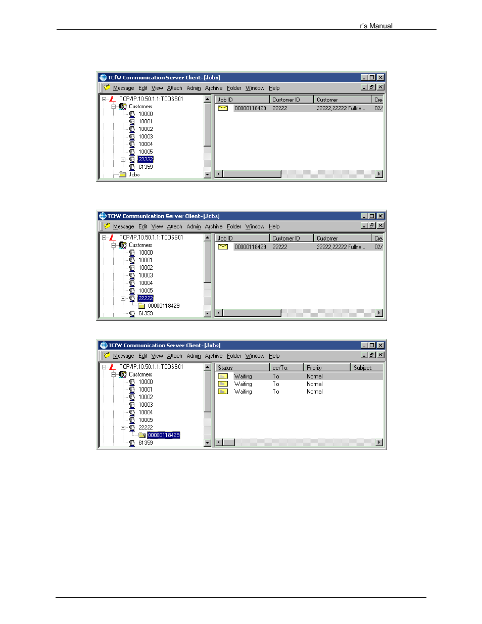 2 jobs | Kofax Communication Server 9.1.1 User Manual | Page 169 / 204