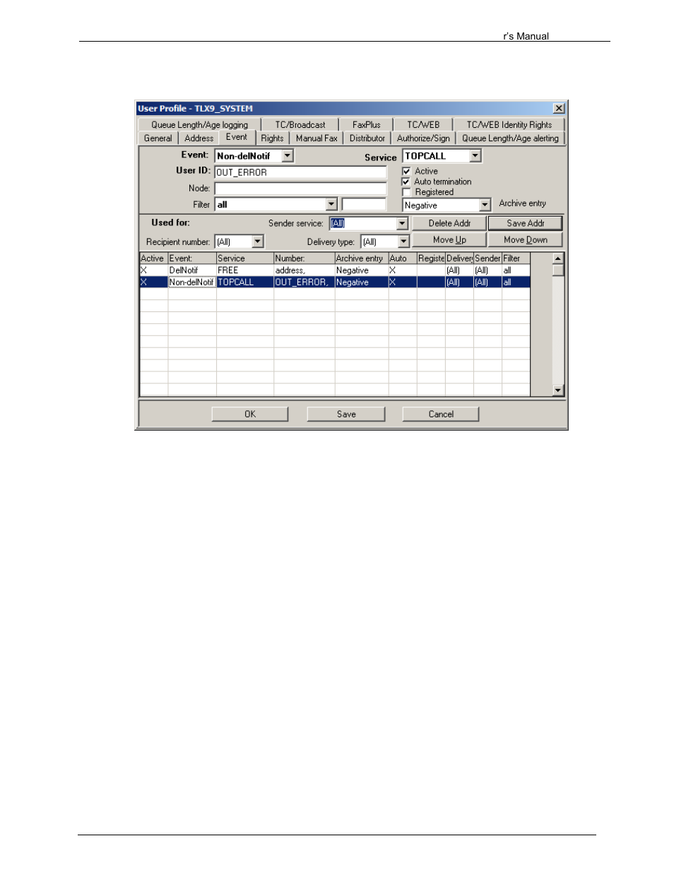 2 user x | Kofax Communication Server 9.1.1 User Manual | Page 182 / 204