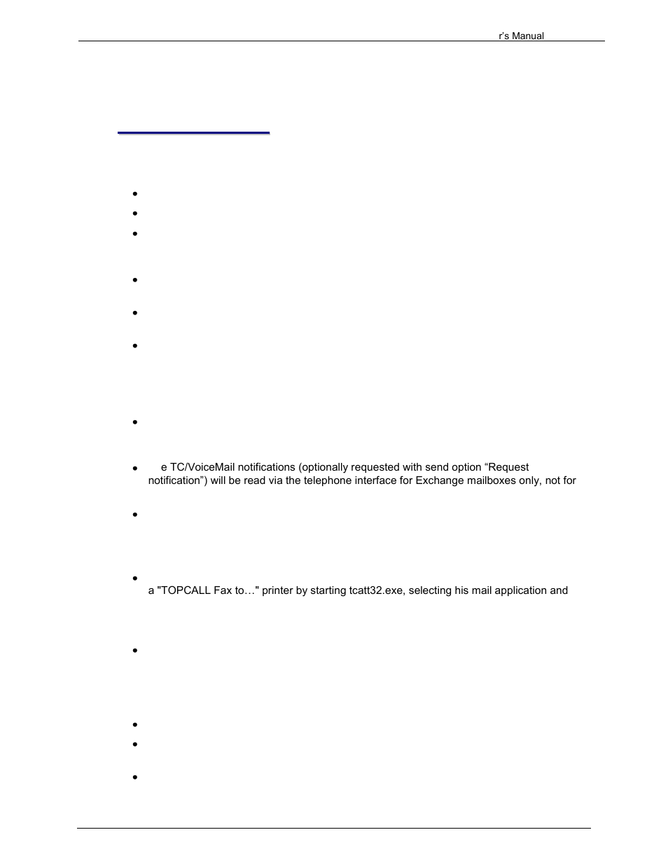 Restrictions, 1 tcfw, 2 kcs voice mail | 3 attaching messages, 1 lotus notes | Kofax Communication Server 9.1.1 User Manual | Page 200 / 204