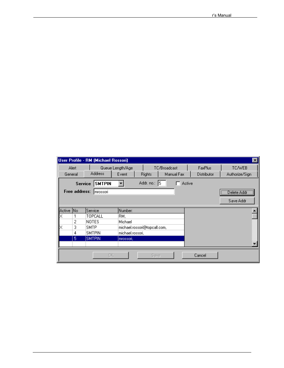 26 number locking, 2 address | Kofax Communication Server 9.1.1 User Manual | Page 25 / 204