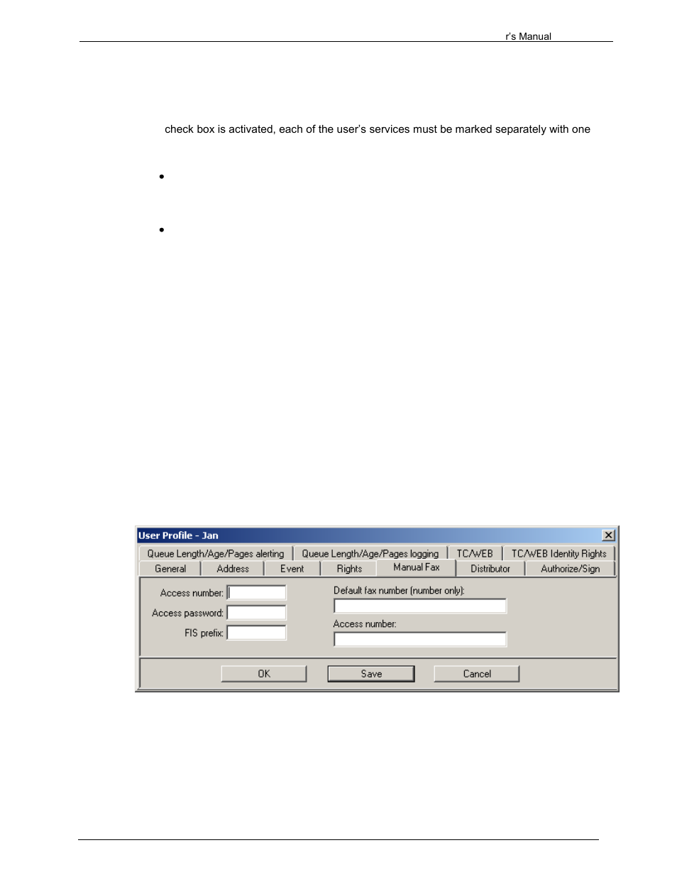 26 restricted use of services, 5 manual fax | Kofax Communication Server 9.1.1 User Manual | Page 34 / 204