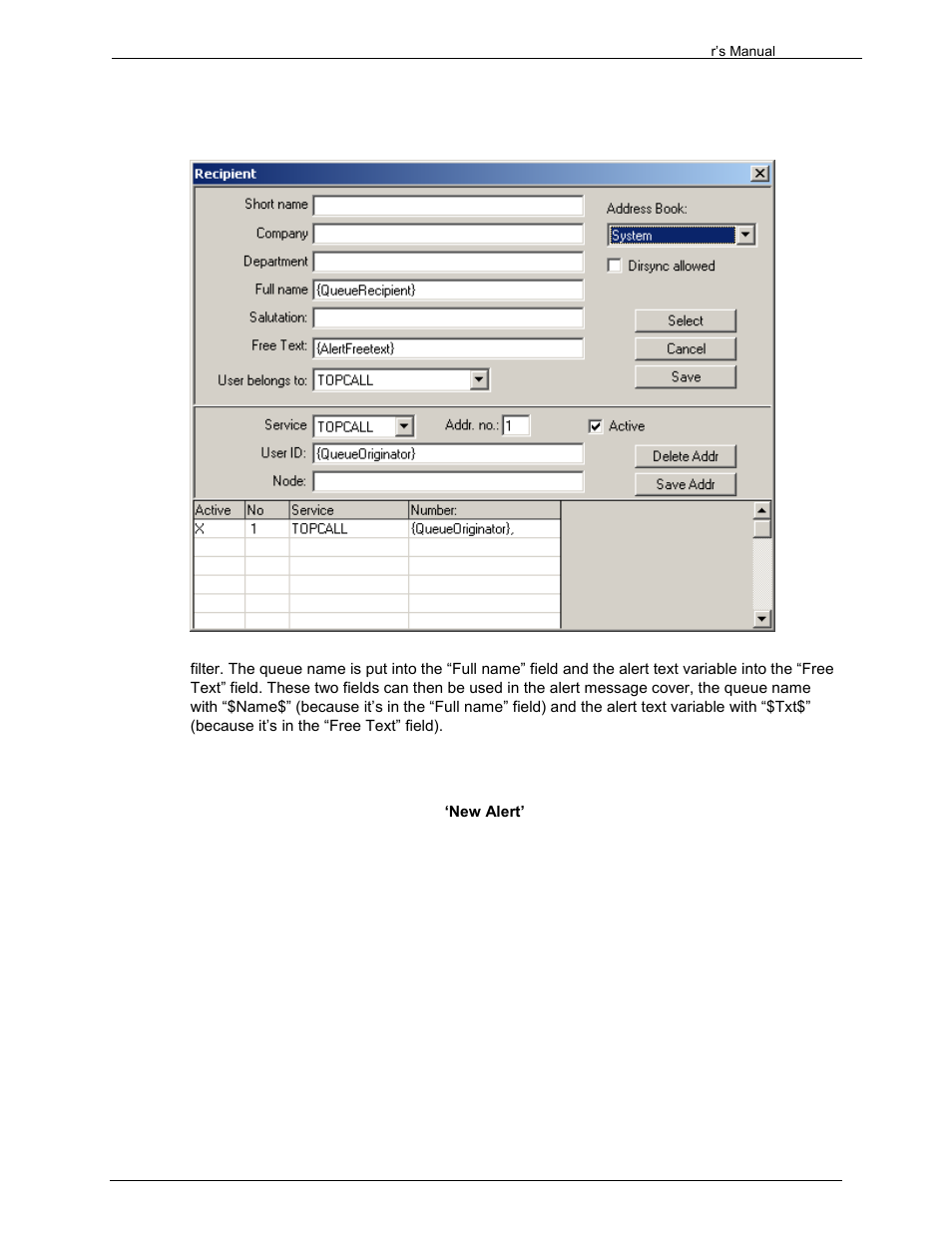 3 create a queue age alert | Kofax Communication Server 9.1.1 User Manual | Page 46 / 204
