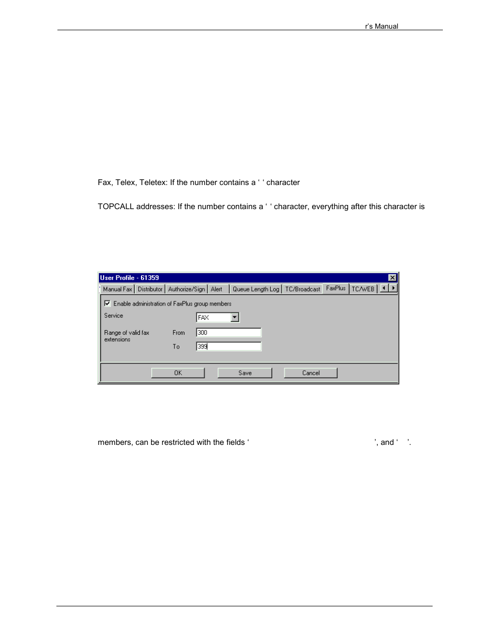 5 resend failed messages, 6 include details for (un)successful transmission, 7 report destination numbers | 12 faxplus | Kofax Communication Server 9.1.1 User Manual | Page 55 / 204