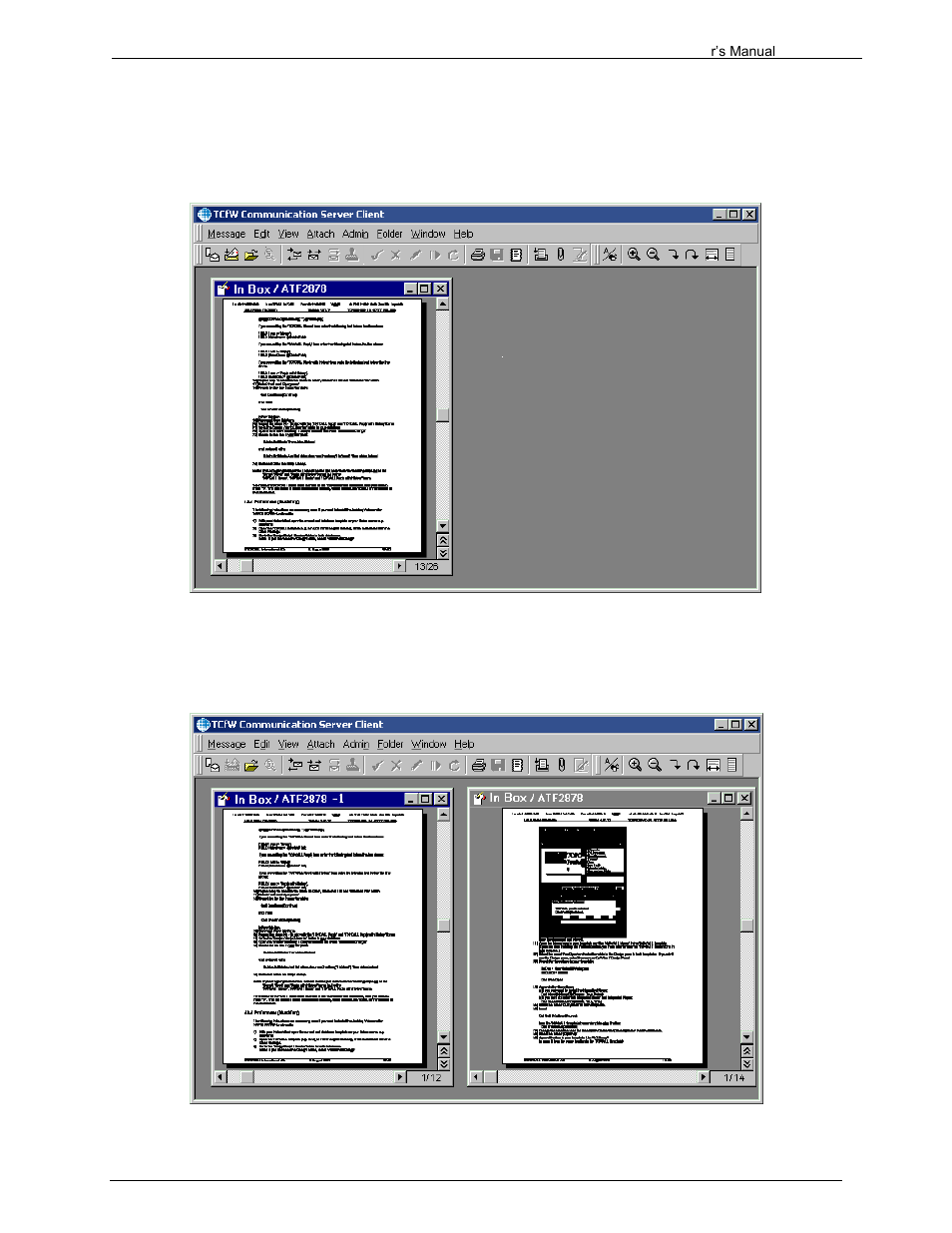 4 splitting messages in image mode | Kofax Communication Server 9.1.1 User Manual | Page 64 / 204