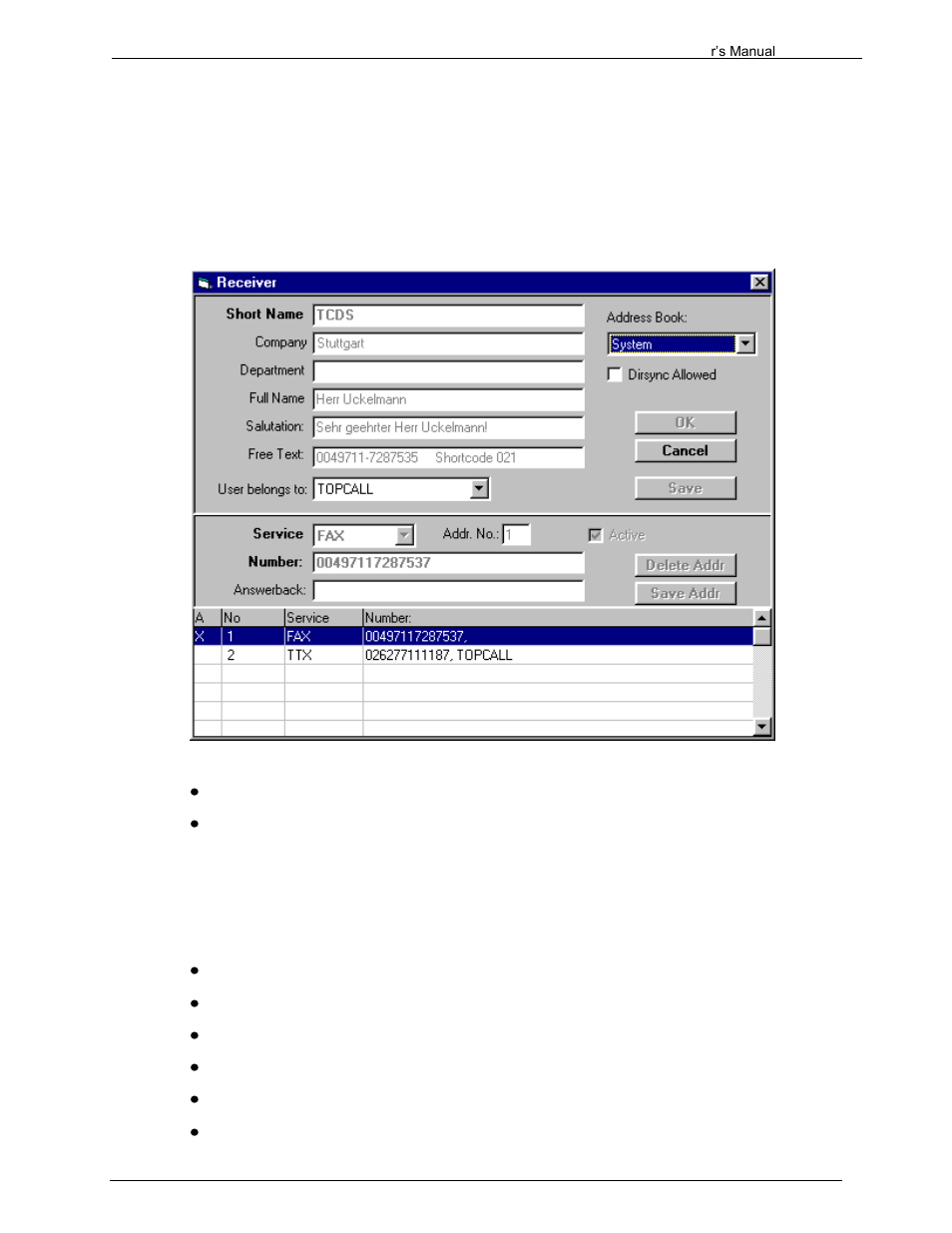 5 recipient window, 1 general area | Kofax Communication Server 9.1.1 User Manual | Page 81 / 204