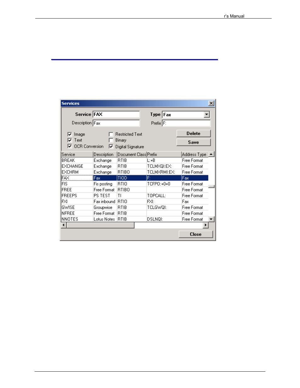 Maintaining sending services | Kofax Communication Server 9.1.1 User Manual | Page 94 / 204