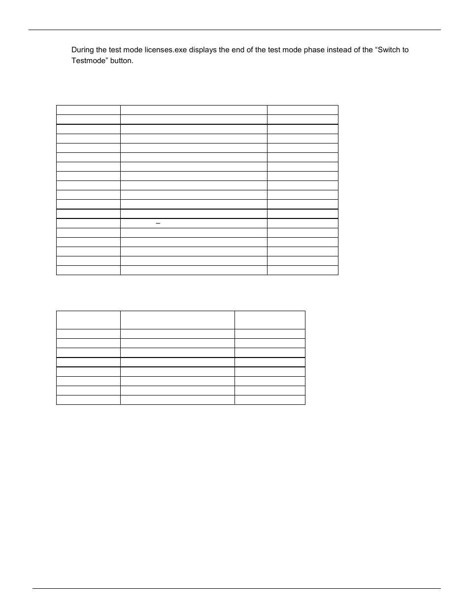 10 license keys type 1, 11 licenses type 2, License keys type 1 | Licenses type 2 | Kofax Communication Server 9.1.1 User Manual | Page 118 / 127