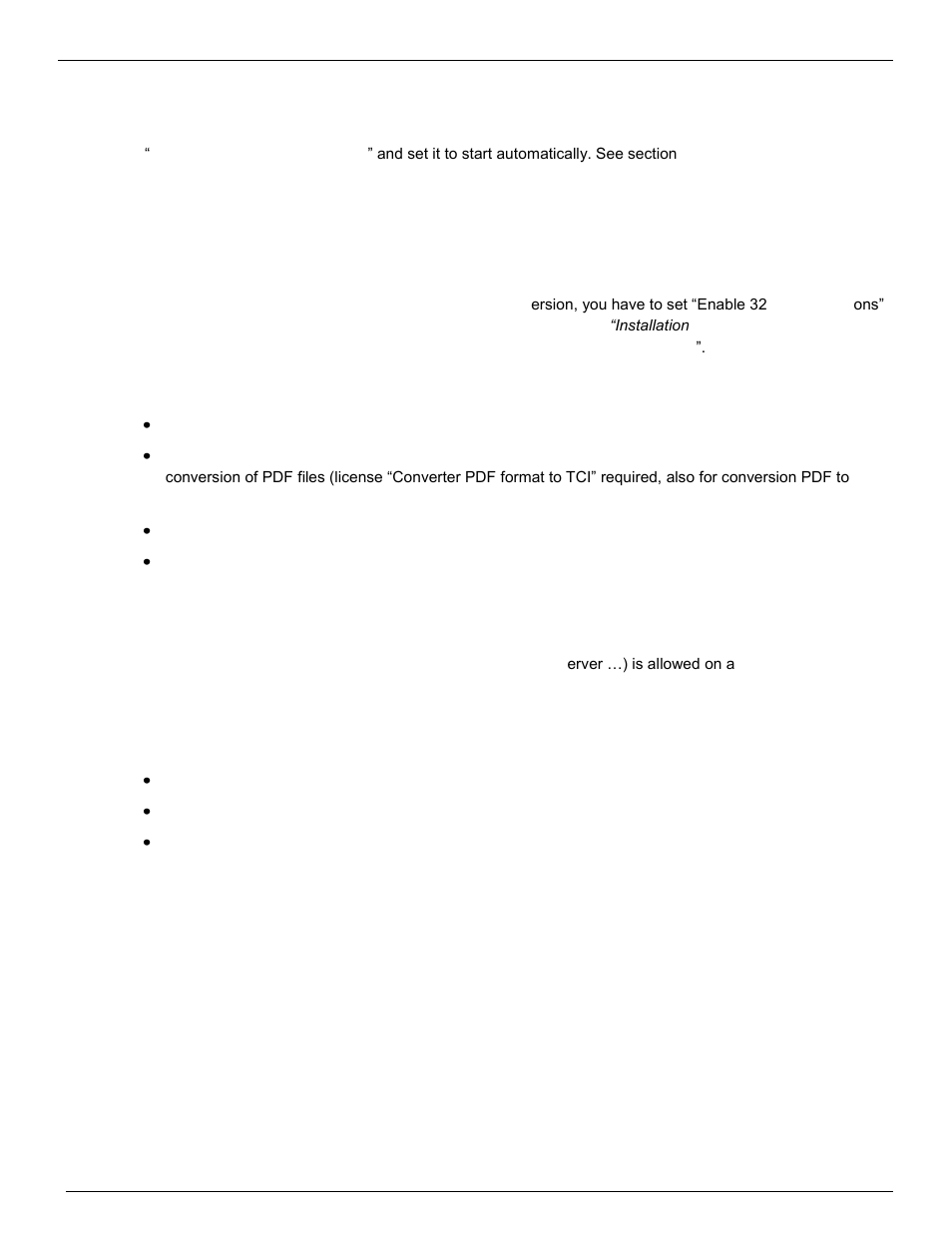 Kcs performance counters, Tc/web, Restrictions for windows 2008 64-bit version | 3 supported software, Supported software | Kofax Communication Server 9.1.1 User Manual | Page 14 / 127