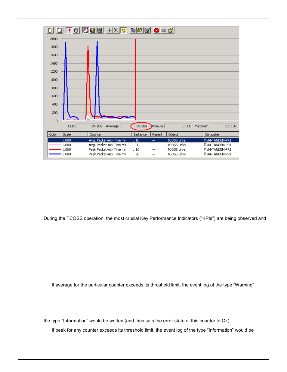 Eventlog entries on resource bottlenecks | Kofax Communication Server 9.1.1 User Manual | Page 47 / 127