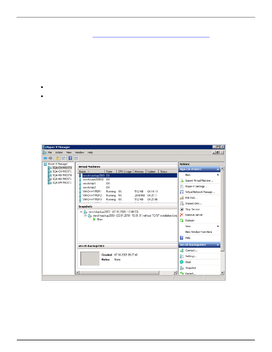 Required resources, Managing hyper-v | Kofax Communication Server 9.1.1 User Manual | Page 53 / 127