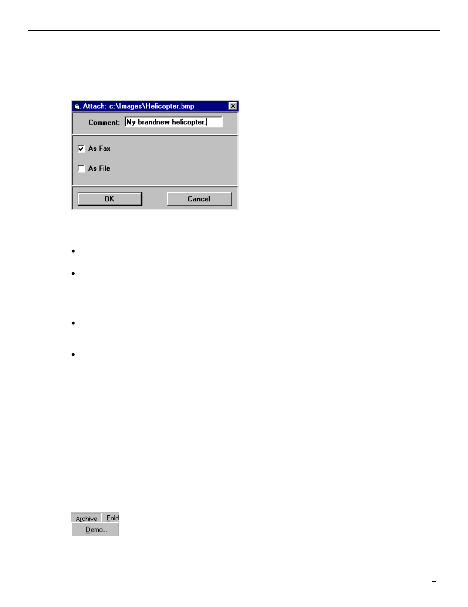 3 file, 4 sign, 5 archive menu | 1 demo | Kofax Communication Server 9.1.1 User Manual | Page 23 / 114
