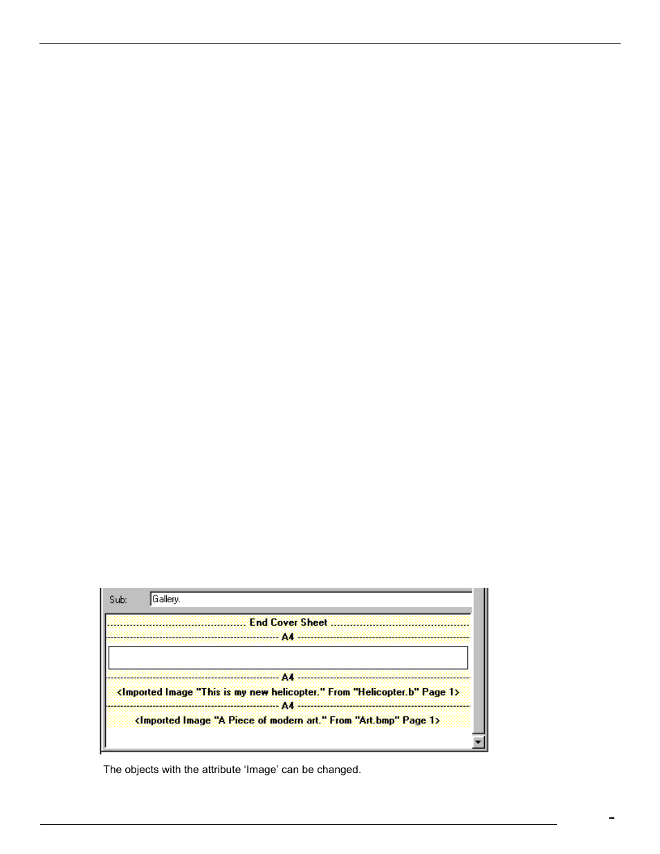 16 editing attachments, 1 editing in image mode, 2 editable objects | Kofax Communication Server 9.1.1 User Manual | Page 49 / 114