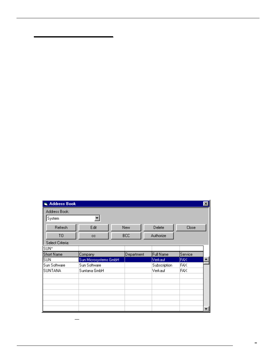 Address books, 1 address book dialog box | Kofax Communication Server 9.1.1 User Manual | Page 61 / 114