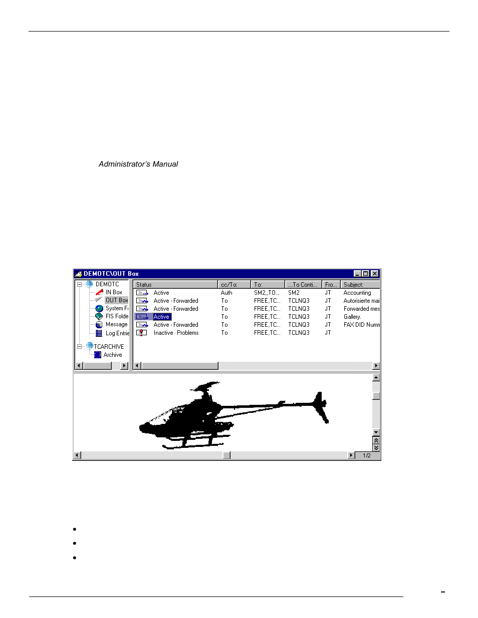 Created at, Message id, 4 out box | Kofax Communication Server 9.1.1 User Manual | Page 75 / 114