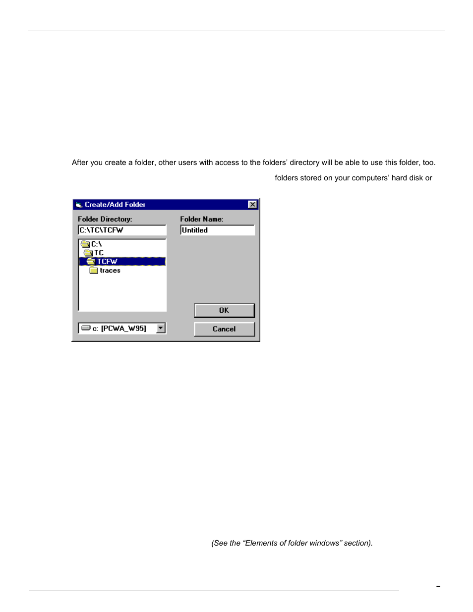 1 creating a new private folder, 2 deleting private folders, 3 copying folders | Kofax Communication Server 9.1.1 User Manual | Page 85 / 114