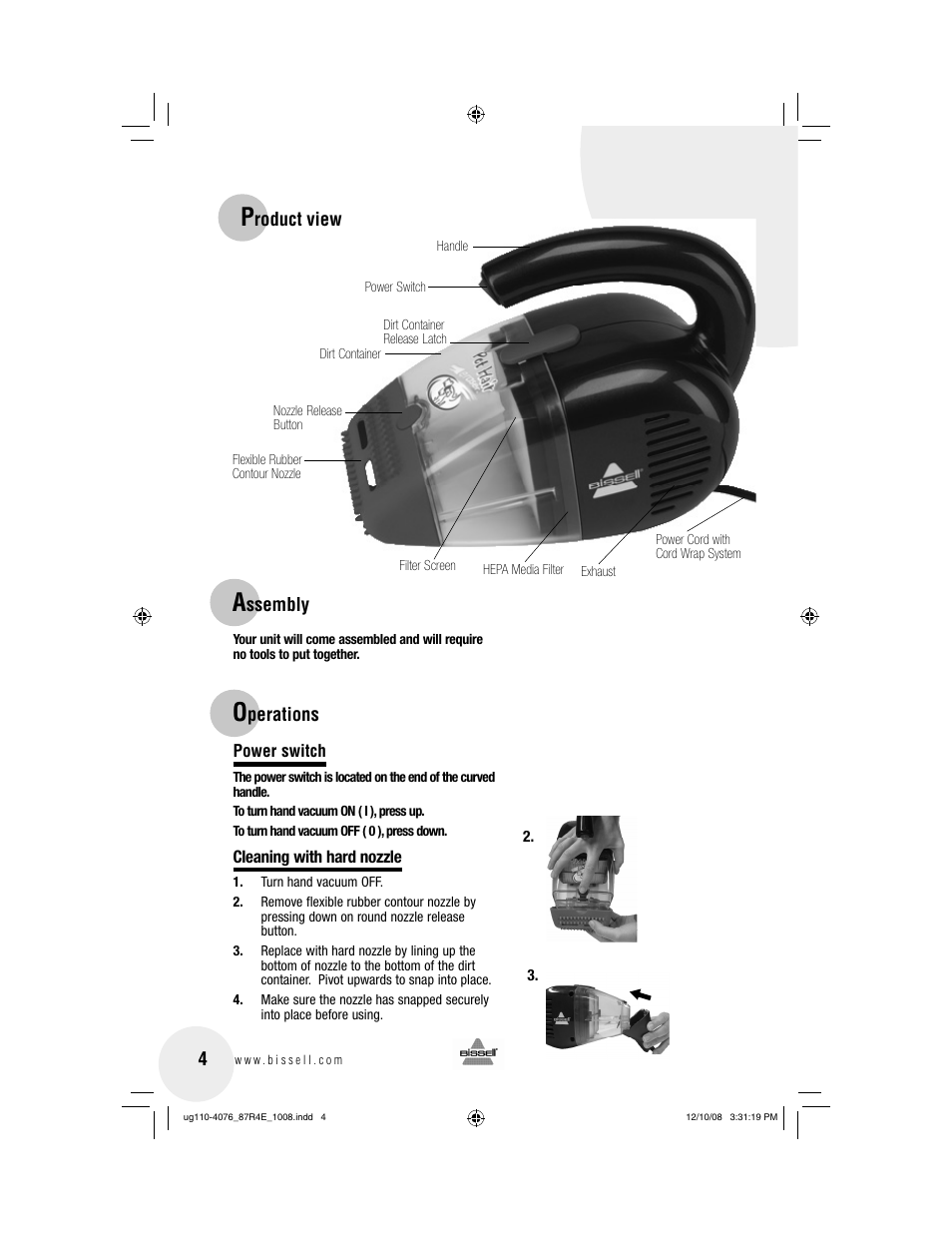 Bissell 87R4 User Manual | Page 4 / 8