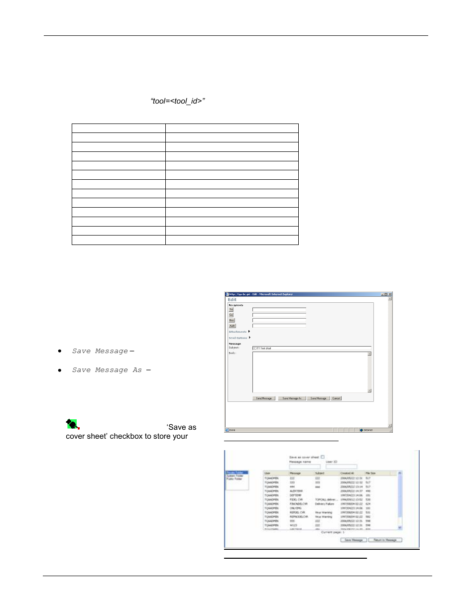 Extended features, 2 save/edit/delete message | Kofax Communication Server 9.1.1 User Manual | Page 45 / 85