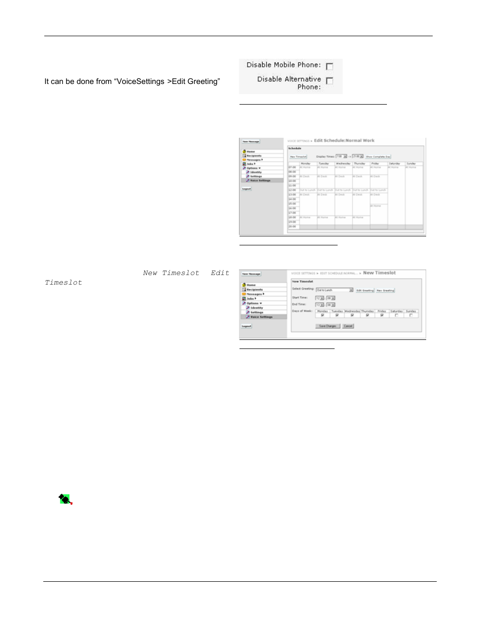 7 schedules, 8 creating or editing a timeslot | Kofax Communication Server 9.1.1 User Manual | Page 58 / 85