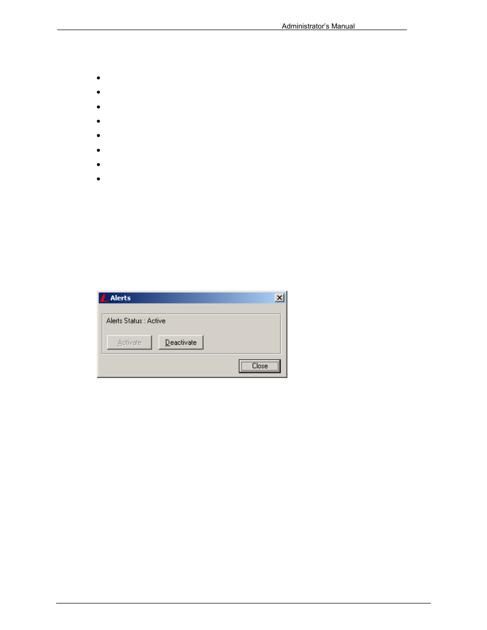 Global alerting activate / deactivate, 8 global alerting activate / deactivate | Kofax Communication Server 9.2.0 User Manual | Page 107 / 203