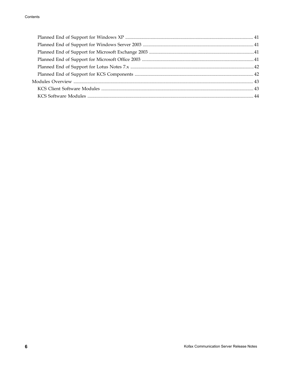 Kofax Communication Server 9.2.0 User Manual | Page 6 / 54