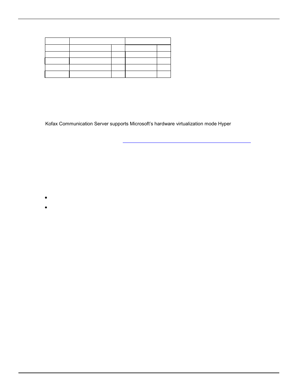 Hyper-v support, 6 hyper-v support, Required resources | Managing hyper-v | Kofax Communication Server 9.2.0 User Manual | Page 53 / 126