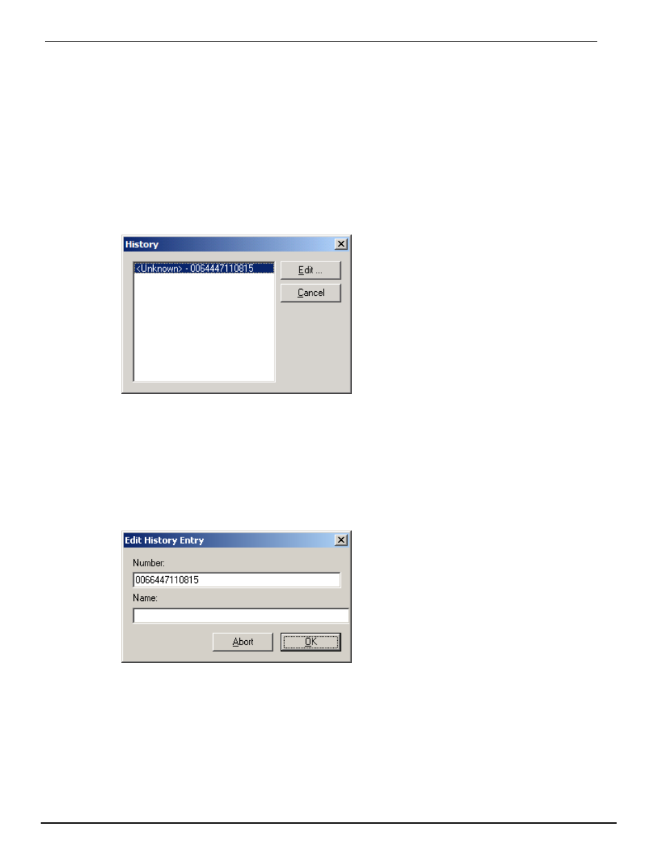 History, Edit a telephone number | Kofax Communication Server 9.2.0 User Manual | Page 11 / 14