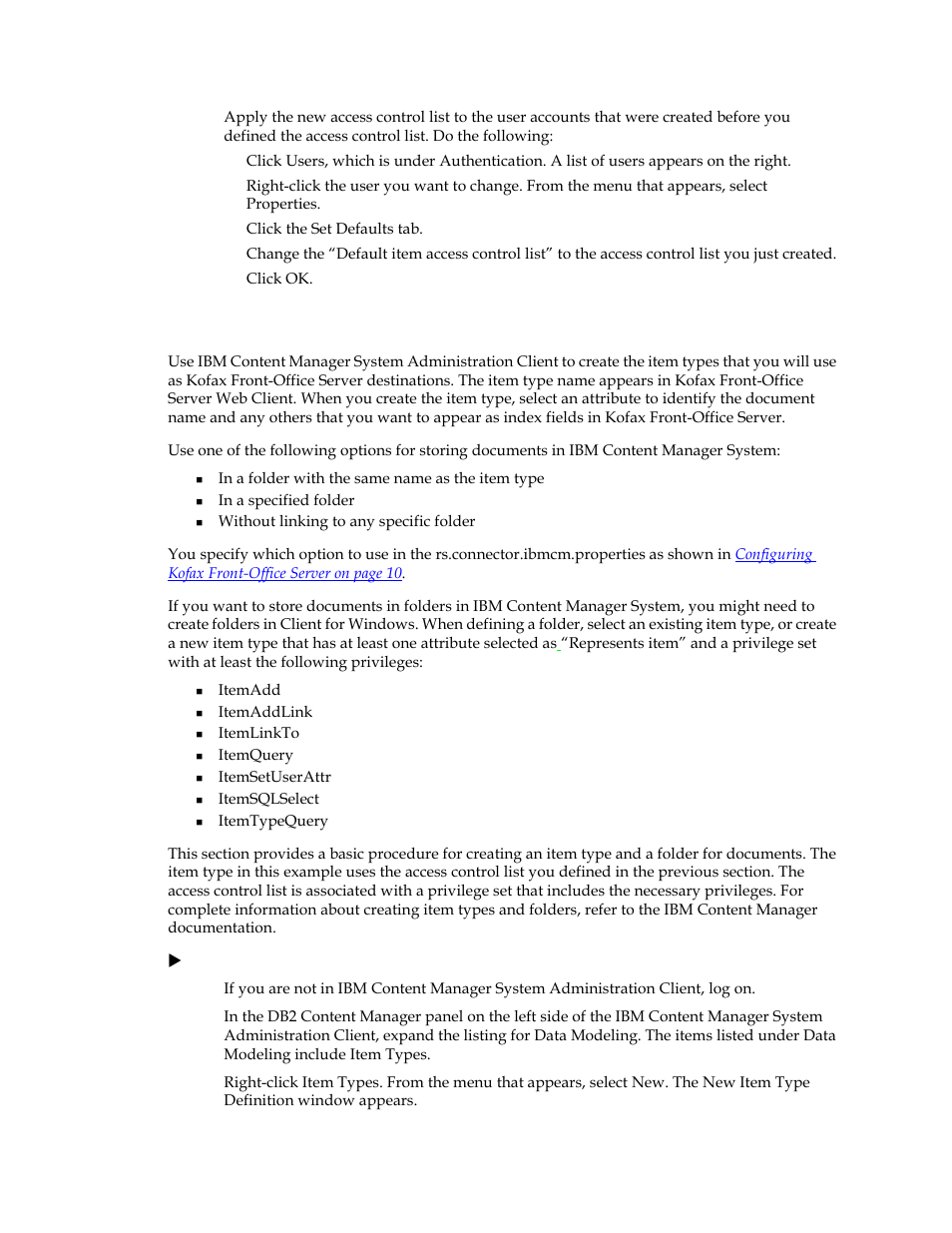 Setting up destinations | Kofax Front-Office Server 2.7 User Manual | Page 9 / 14