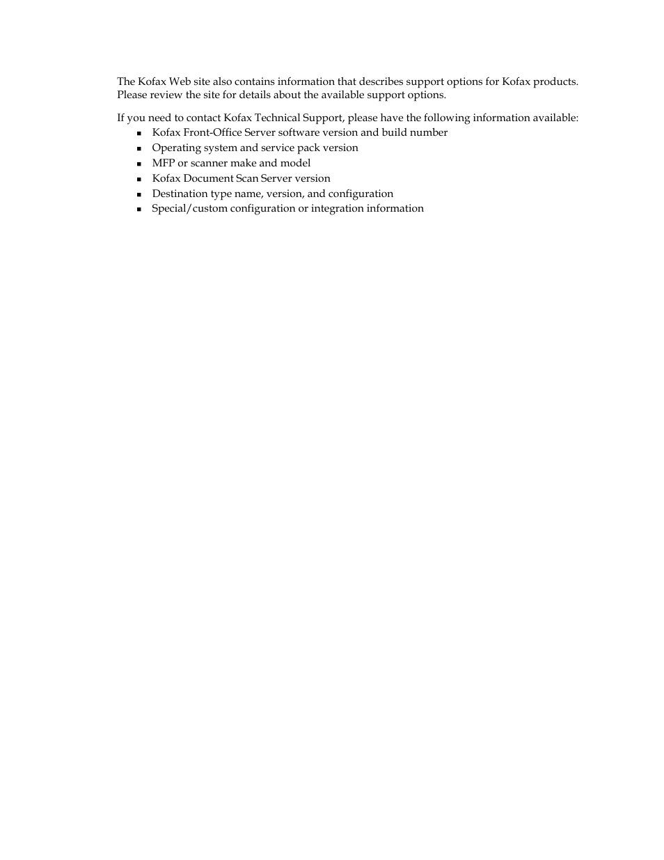 Kofax Front-Office Server 2.7 User Manual | Page 8 / 8