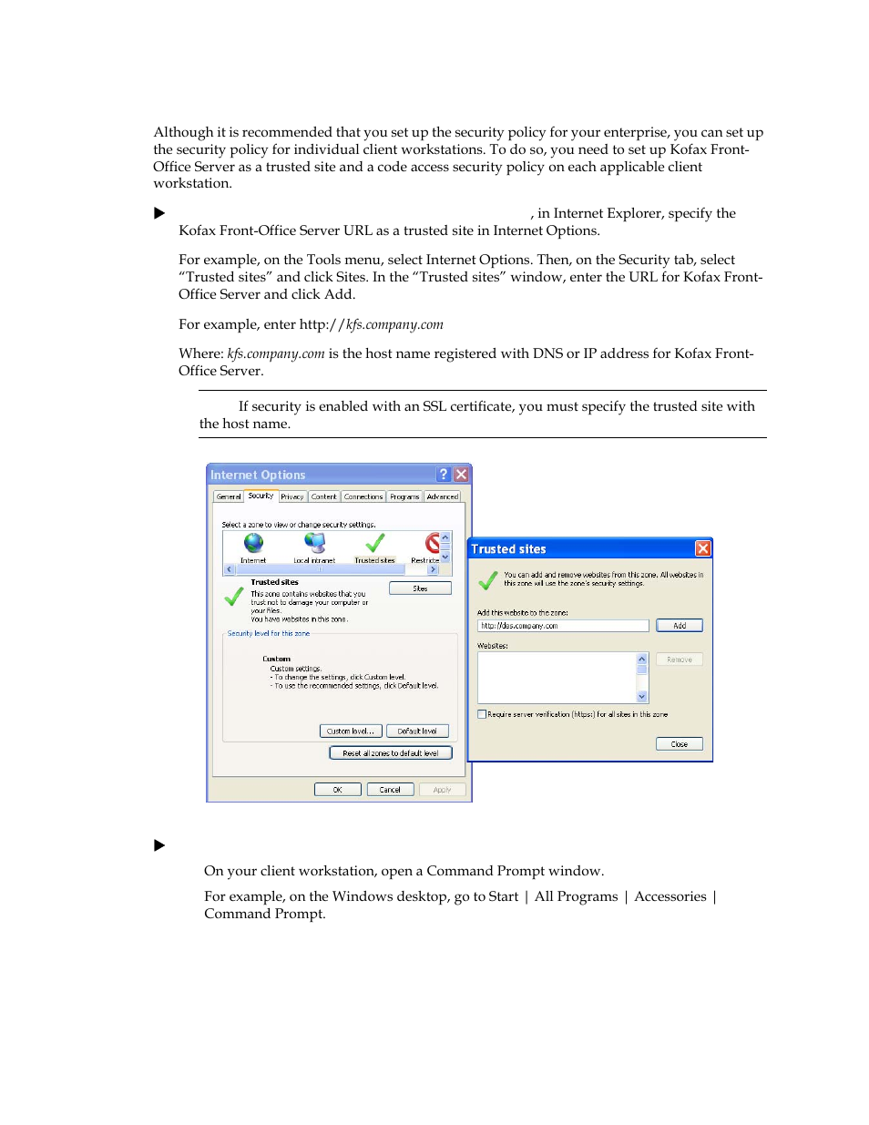 Workstation | Kofax Front-Office Server 3.0 User Manual | Page 29 / 64