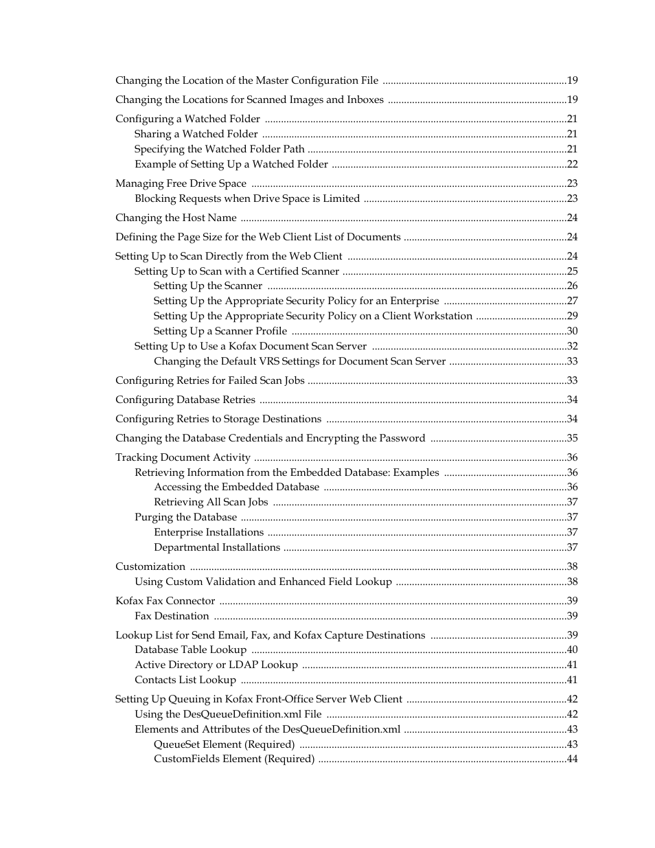 Kofax Front-Office Server 3.0 User Manual | Page 4 / 64