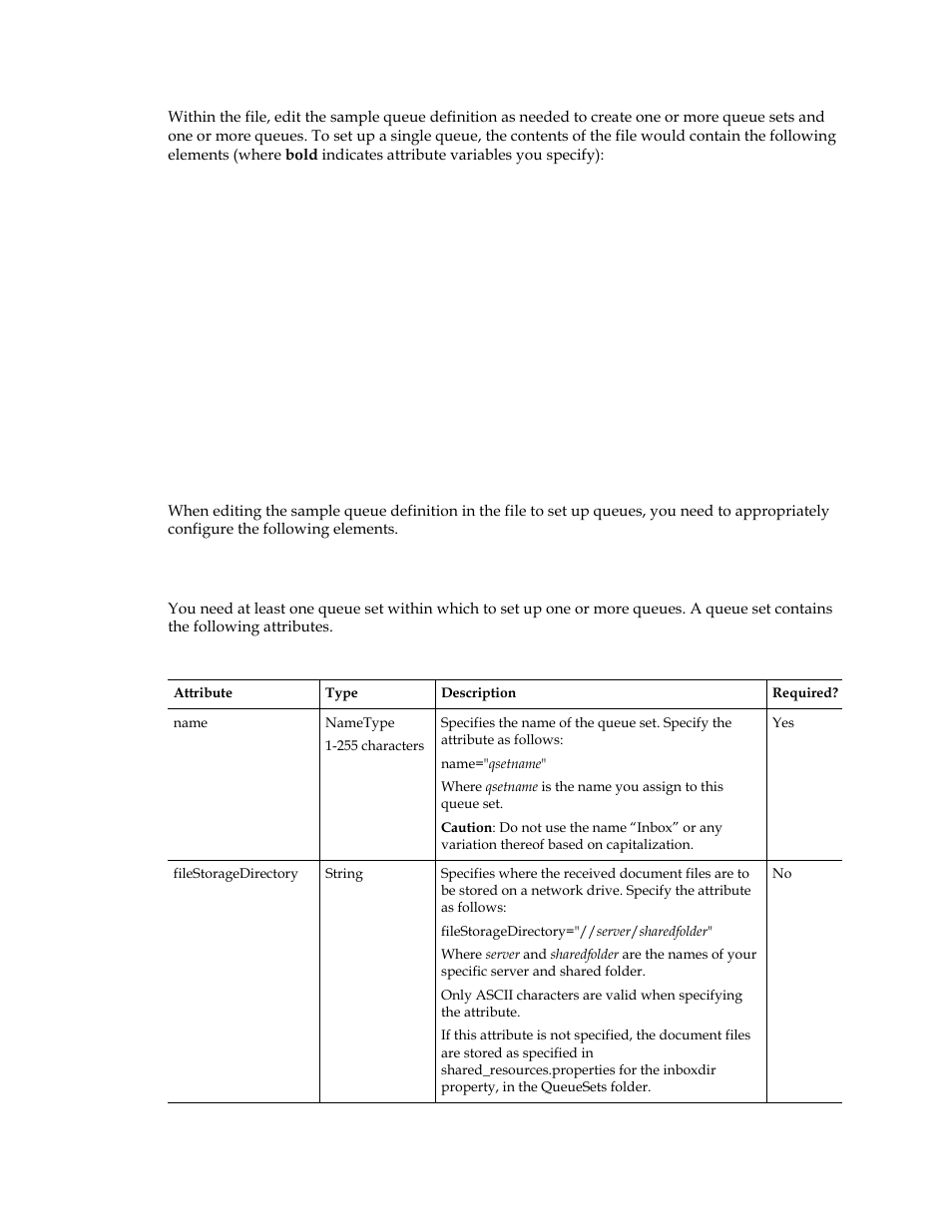 Queueset element (required) | Kofax Front-Office Server 3.0 User Manual | Page 43 / 64
