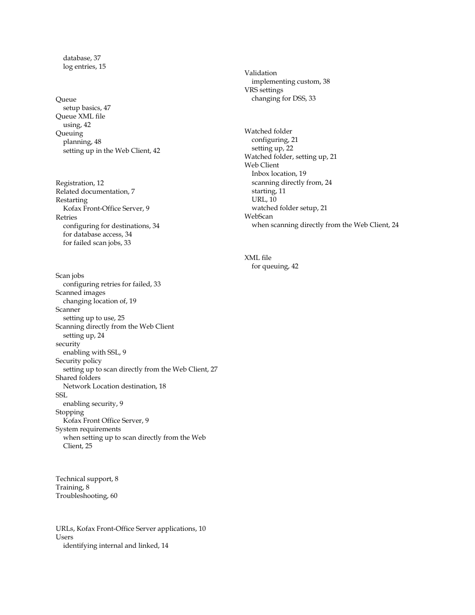 Kofax Front-Office Server 3.0 User Manual | Page 64 / 64